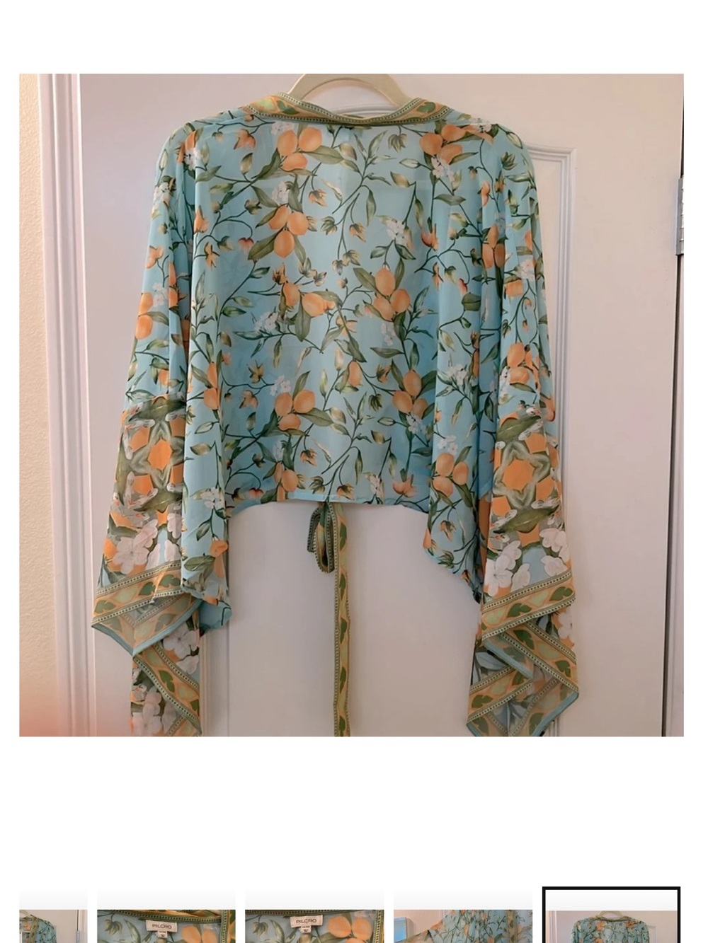 Pilcro Tie-Front Kimono Top - Picture 4 of 4